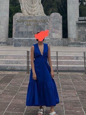 mango royal blue dress | Dresses | Mango Deep Maxi Formal dresses